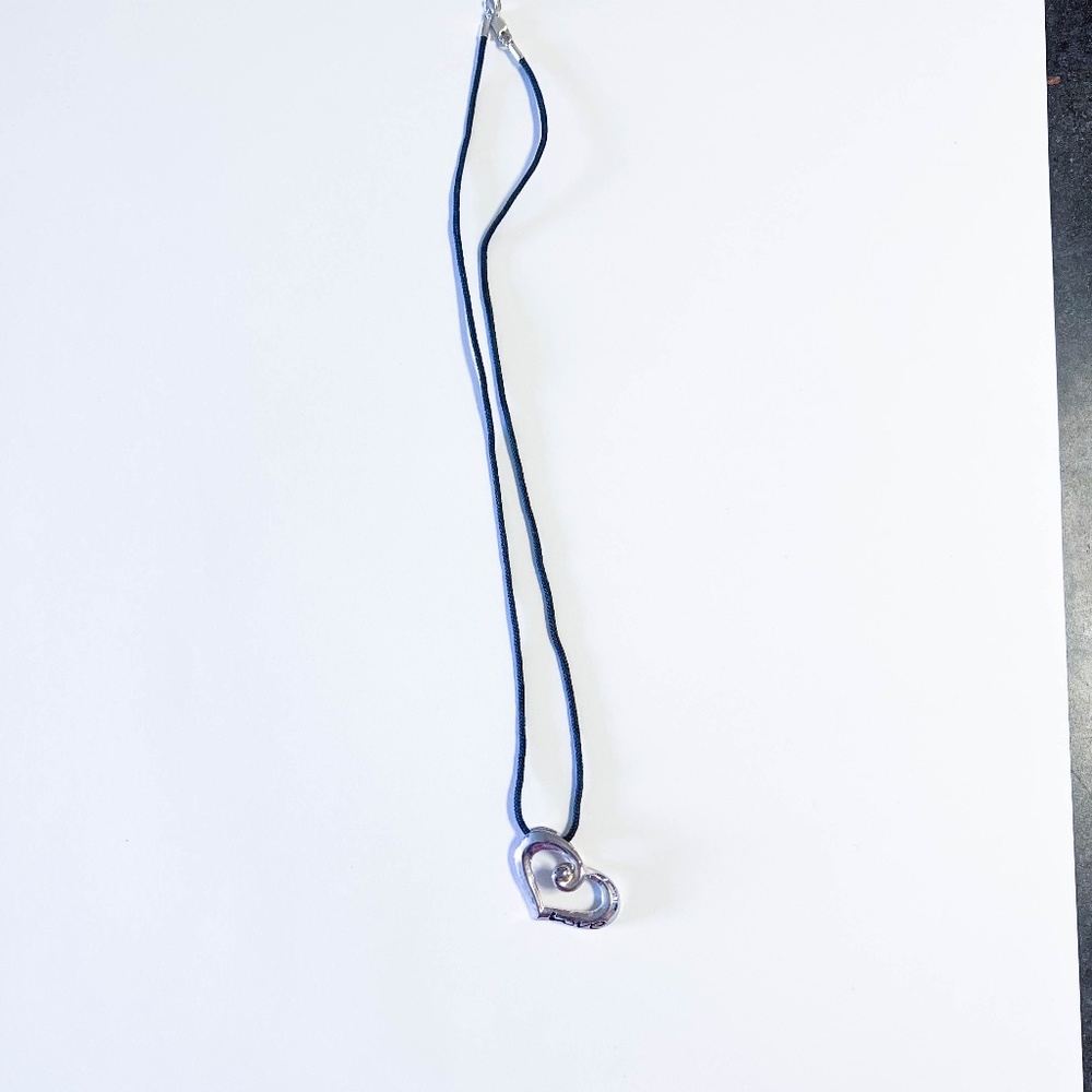 18in Sterling Silver Heart Love Necklace